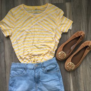 Yellow Striped Tee